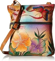 [Anna by Anuschka] Handpainted Leather 8071-ANH Slim Cross Shoulder Bag