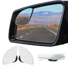 Fan Shaped Blind Spot Mirror, Frameless HD Glass Convex Wide Angle Stick on