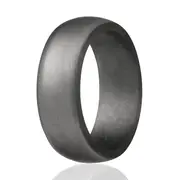 Silicone Wedding Ring - Grey by ROQ for Men - 13 mm Ring