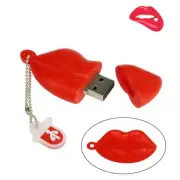 Sexy Red Lips Model 16GB Pendrive Cartoon USB Flash Drive Memory Stick Gift