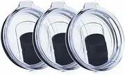 20 oz Tumbler Lid, 3 Pack Magnetic Slider Replacement Lids YETI 20 oz Tumbler, 10/24 oz Mug and 10 oz Lowball, Spill Proof Cup Lids Covers Compatible for Ozark Trail, Old Style Rtic, BPA Free