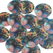 Round Sequin 1.5" Sea Anemones Multicolor Ocean Sealife Opaque