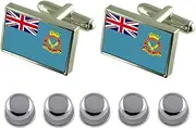[Select Gifts] Shirt Dress Studs Aircorps Military England Flag Cufflinks