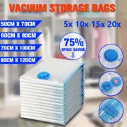 Vacuum Storage Bags Space Saver Seal Compressing Small Medium Jumbo Supersize