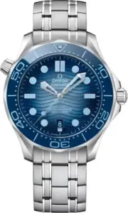 Omega Seamaster 21030422003003 300M Summer Blue Dial Automatic Swiss Mens Watch