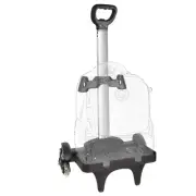 Backpack Trolley, Wheeled Cart Aluminum Alloy, Folding Trolley Cart for Schoo...