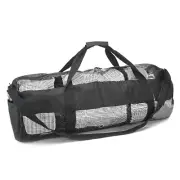 Black Mesh Dive Duffle Bag Scuba Snorkeling Sports Outdoor Diving Storage Bag