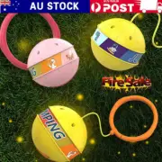 Glowing Bouncing Ball, Kids Light Up Flashing Ankle Skip Ball D2