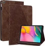 Case for Samsung Galaxy Tab A8 10.5 Inch 2022/2021, PU Leather Wallet Flip Folio Cover with Card Pocket for Galaxy Tab A8 10.5" SM-X200/X205/X207 - Brown