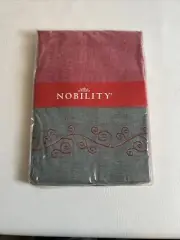 NEW 60 X 84 Oblong Red Nobility Swirl Cotton Blend Tablecloth