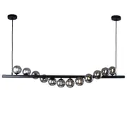 Vencha Midday 12 Light Bar Pendant - Black