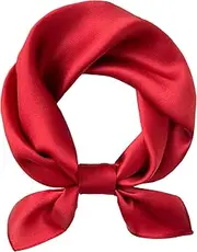 [Hioyiwse] Scarf Satin Square Neck Head Scarf for Women solid color square scarf handkerchief purse scarf headband