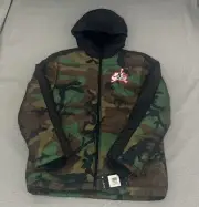 Nike Air Jordan Jumpman Jacket Coat Boys XL (13/15) Camouflage Puffer Fleece
