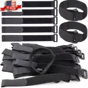 Cable Hook Loop Reusable Ties Straps and Cord Fastening Wire Pack Organizer