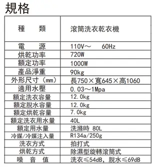 東芝12KG變頻旗艦熱泵滾筒奈米溫水洗脫烘洗衣機 TWD-DH130X5TA~含基本安裝 (7.5折)