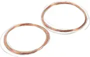 uxcell 32.8Feet Solid Bare Copper Wire, 28/26 Gauge 99.9% Pure Copper Wire 0.3/0.4mm Soft Beading Wire Metal Plant Stem Ties for Jewelry Craft 2 Rolls