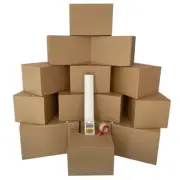 UBMOVE Moving Boxes 1 Room Bigger Moving Kit 14 Boxes plus Supplies & Tape