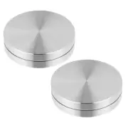 2 Pcs Baking Turntable Swivel Base for Cake Decoration Bearing Rotating Tray