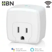 HBN Smart Plug Mini 15A, WiFi Smart Outlet Works with Alexa & Google Home