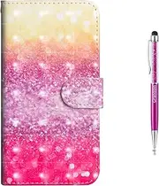 iPhone 6S Plus Case, iPhone 6 Plus Case, Wallet Style Mobile Phone Case for Apple iPhone 6S / 6 Plus 5.5 Inch Mobile Phone Case PU Leather Flip Cover 3D Colourful Pattern Case (Multicoloured)