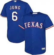 OuterStuff Josh Jung Texas Rangers MLB Kids Youth 8-20 Blue Alternate Player Jersey
