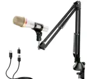 Tonor TD310+ USB microphone & boom arm - WHITE - FREE DELIVERY