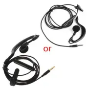 D Shape Soft Ear Hook Earpiece 3.5mm Plug Single Side Headset Headphone