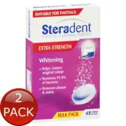 2 x Steradent Extra White 48Tab