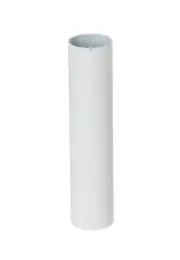 B&P Lamp Satin White E12 Candelabra Base Modern Steel Candle Cover Sleeves