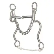 Walt Woodard Roper Medim Long Shank Snaffle Bit