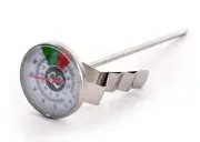 Short Frothing Thermometer-5-Inch with Clip 5-Inch Stainless Steel