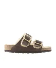 Birkenstock Fur-Lined Double-Strap Sandals 44,45,42,43 Brown