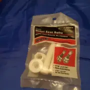 Proplus White Plastic Toilet Seat Bolts [202016] New in Package (#6)