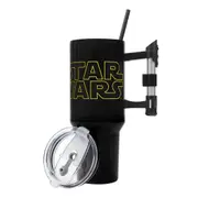 Star Wars Title Logo 40oz Stainless Steel Tumbler w/ Lightsaber Handle Black