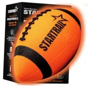 Glow in The Dark Football | LED Light-Up Football Size 6 with 3 Extra