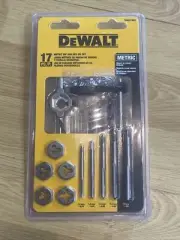 NEW Dewalt DWA1450 Metric Tap & Die Set 17 PIECE 5 Sizes Taps Dies Drill Bits !!
