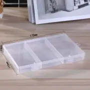 1* Grids Plastic Clear Jewelry Organizer Fishing Gear Storage Box Container Case