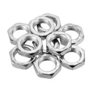 10pcs M20x1.75 Steel Hex Nuts Hardware Nuts Screw Bolt Fasteners 8mm High