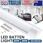 1-2 PCS LED Slim Ceiling Batten Light Daylight 60CM 90CM 6500K 2/3FT Coolwhite