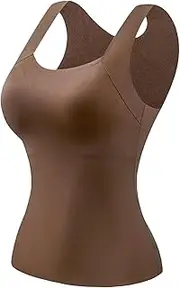 [Generic] Shamfreshen U Neck Shapewear Built-in Bra Tank, Shamfreshen Tank Top, Tummy Control Compression Tank Tops for Women