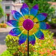 Large Wind Spinner Sculpture Windmill Kinetic Yard Art Patio Lawn Garden Decor