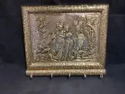 Premium Hancrafted wood and metal key holder Beautiful Radha Krishna with Cow