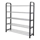 5-Tier Stackable Shoe Rack Freestanding Shoe Shelf Storage Organizer