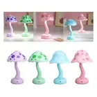 Cartoon Mushroom Light Lamp Dimmable Decorative USB Rechargeable for Bedside