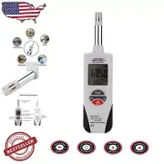 Accurate Digital Hygrometer and Thermometer: Dual Display, 9V Battery Included