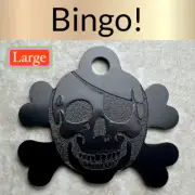 Custom Engraved Dog Tags Personalized Dog Collar Pet Tags Engraved SKULL PIRATE