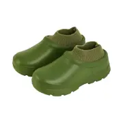 Annabel Trends Gummies Sherpa Lined Winter Soft Slip-On Garden Shoes Olive