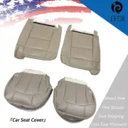 Fit For Chevy Tahoe GMC Yukon 2003-2006 New Light Tan Front Leather Seat Cover