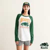 在飛比找momo購物網優惠-【Roots】Roots 女裝- BASEBALL長袖上衣(