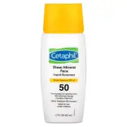 Cetaphil, Sheer Mineral Face Liquid Sunscreen, SPF 50, 1.7 fl oz (50 ml)